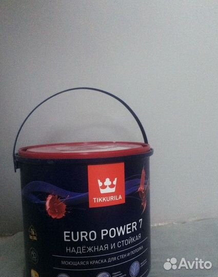 Краска моющаяся Tikkurila Euro Power 7 база C бесц