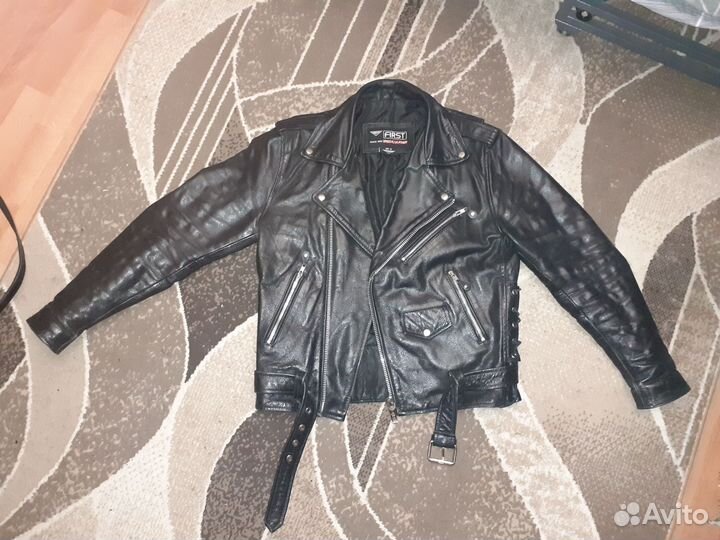 Мотокуртка кожаная косуха First