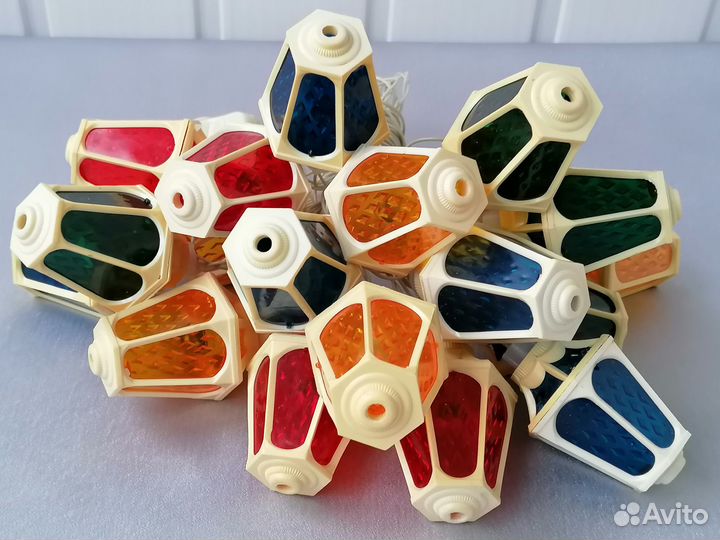 Гирлянда ёлочная электрическая Фонарики СССР