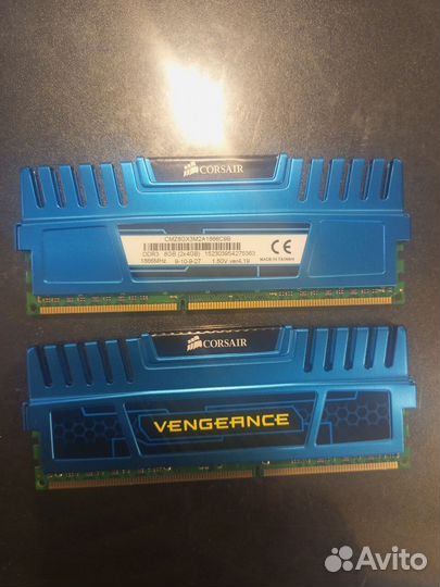 Ddr3 4gb+4gb Corsair Vengeance blue 1866mhz/XMP