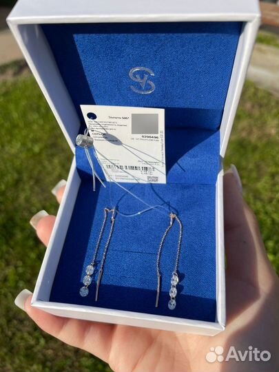 Серьги золотые 585 проба новые Sokolov