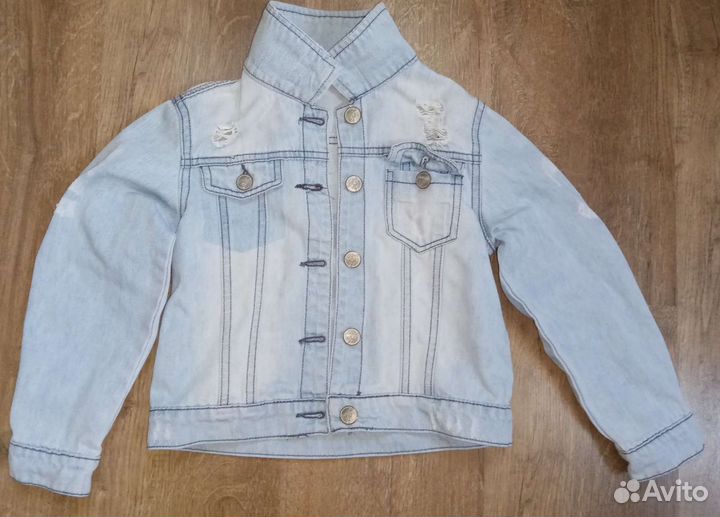 Джинсовая куртка для девочки 116