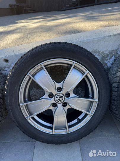 Диски R16 Volkswagen + резина Hankook зимняя