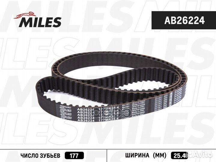 AB26224 Ремень грм toyota 1.8-2.0 88-03 (177X25