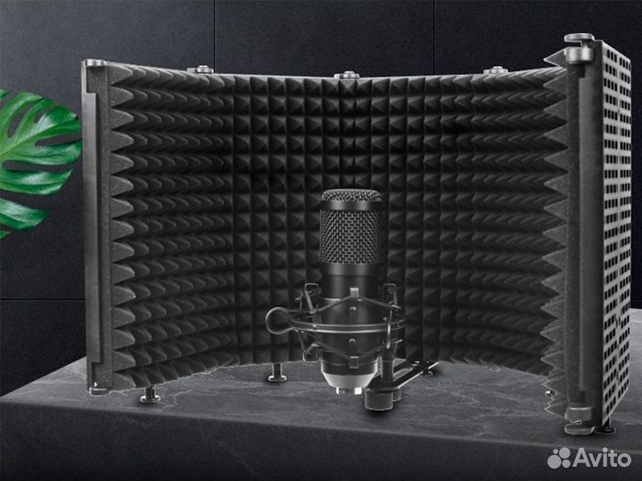 Акустический экран для микрофона 5 створок панелей