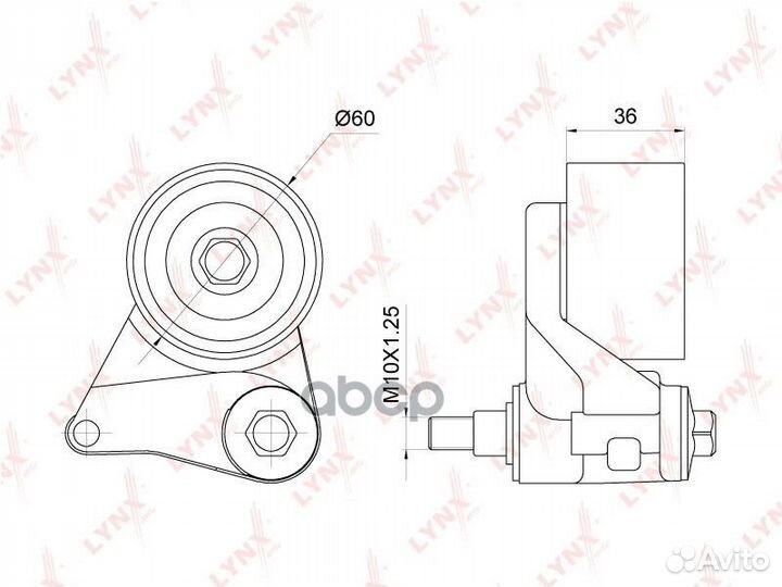 Ролик натяжной ремня грм PB1260 lynxauto