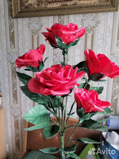 Цветы из фоамирана