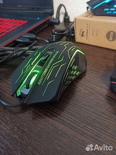 Игровая мышь Forka с тихими кликами с подсветкой