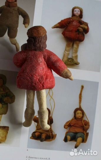 Ватная ёлочная игрушка 