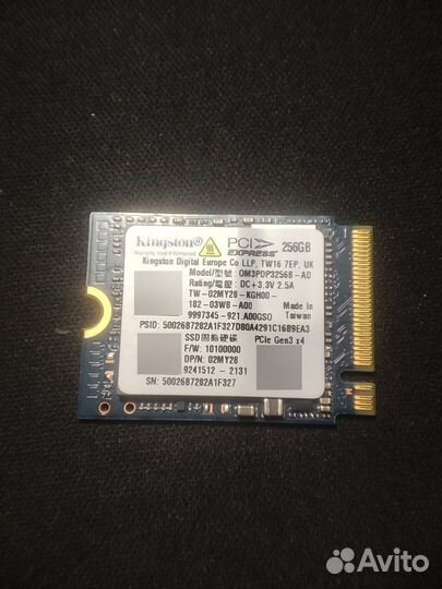 Kingston ssd 256gb nvme