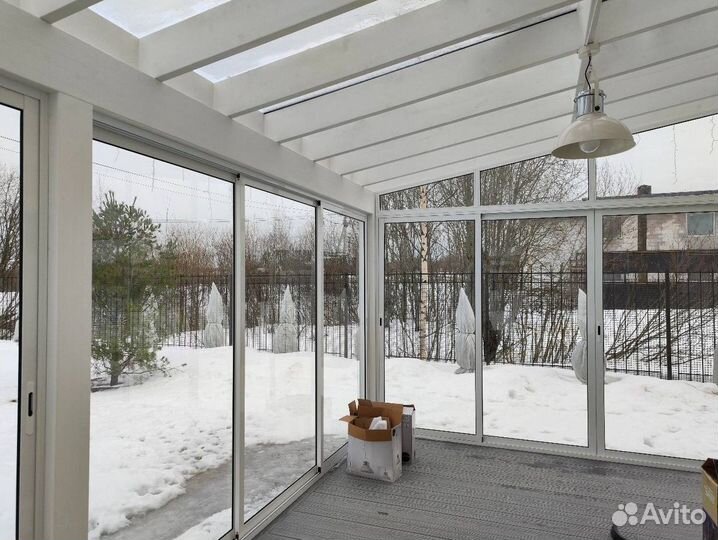 Остекление террас и веранд беседок