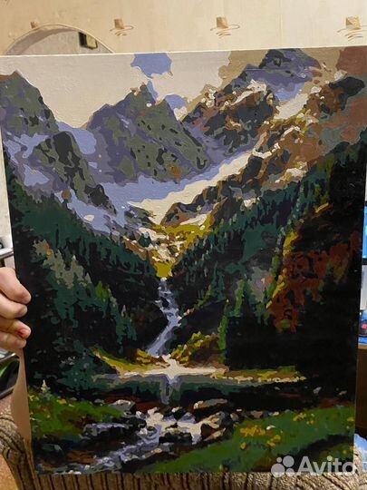 Нарисованная готовая картина