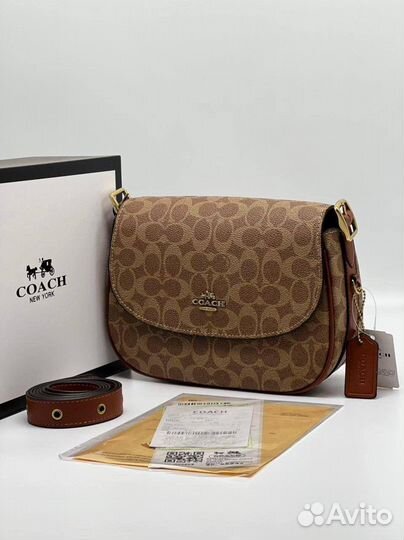 Сумка женская натуральная кожа Coach