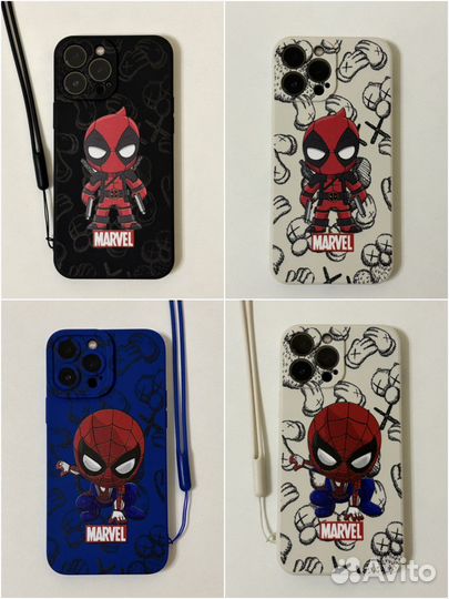 Чехол iPhone 13/14 pro max Marvel Человек-паук