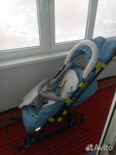 Детские санки коляска ника