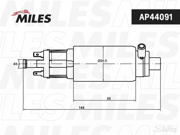Бензонасос peugeot 406/daewoo lanos