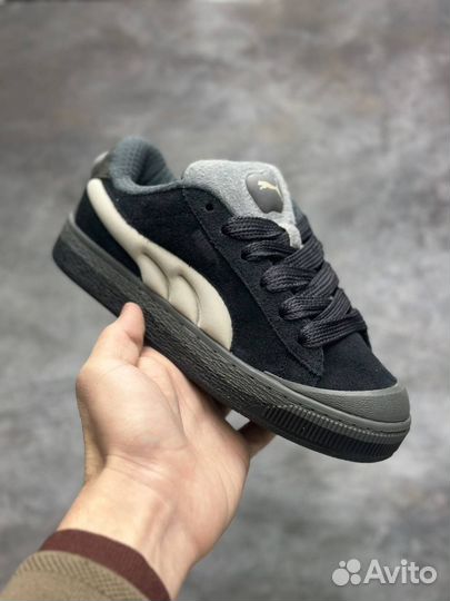 Кроссовки puma suede xl black