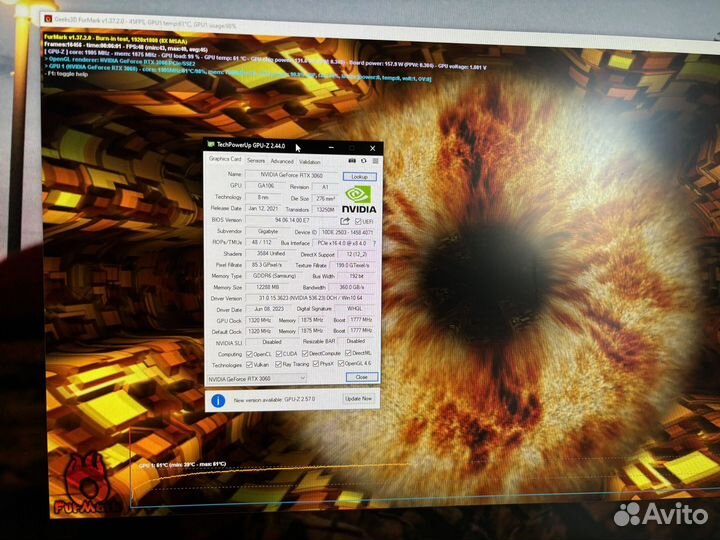 Rtx 3060 12 gb gigabyte Eagle/обмен
