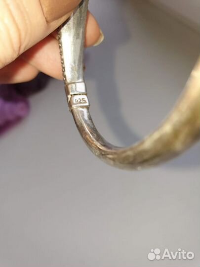 3 Серебряные браслеты, 2 кольца, кулон СССР