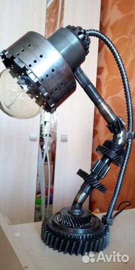 Лампа настольная, светильник в стиле лофт