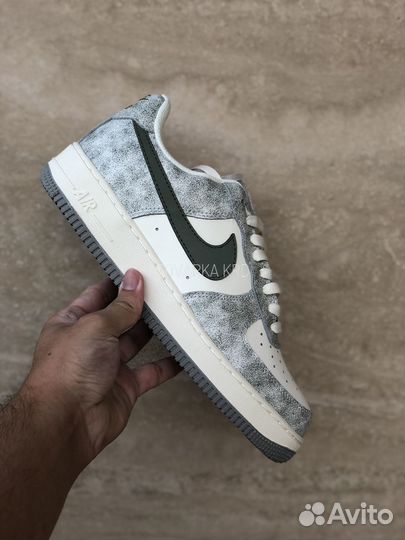 Кроссовки Nike Air Force 1 Beige Army Green