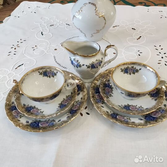 Чайные трио и молочник