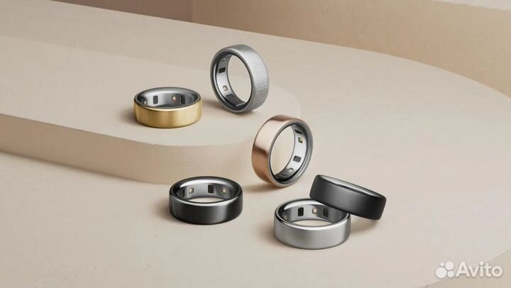 Умные кольца Oura Ring 4 Finish разные цвета и раз