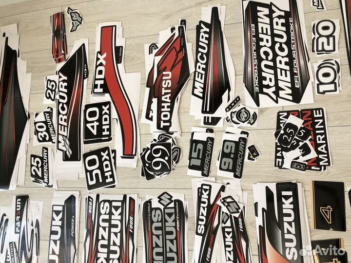Наклейки для лодочного мотора В наличии
