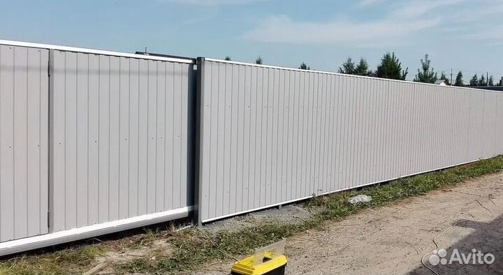 Забор из профнастила за 1 день качественно
