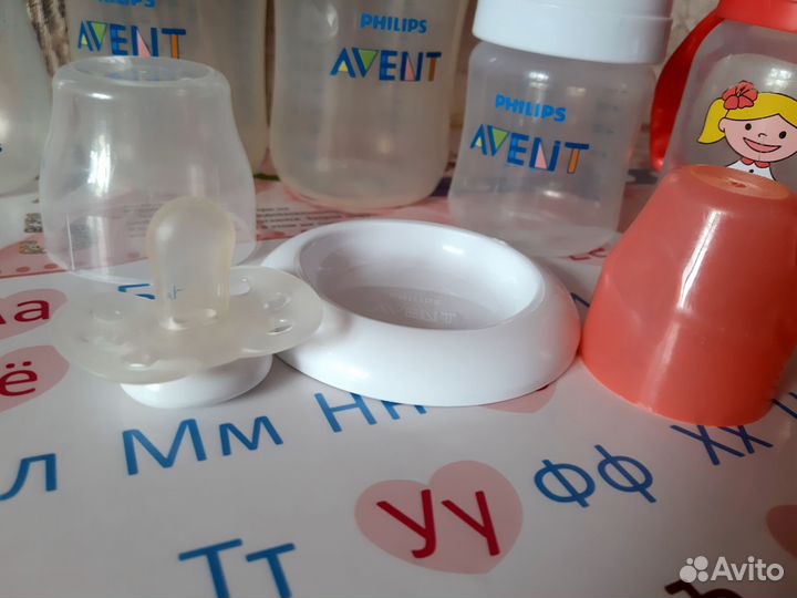 Avent бутылочки/молокоотсос/пустышка(соска), щётка