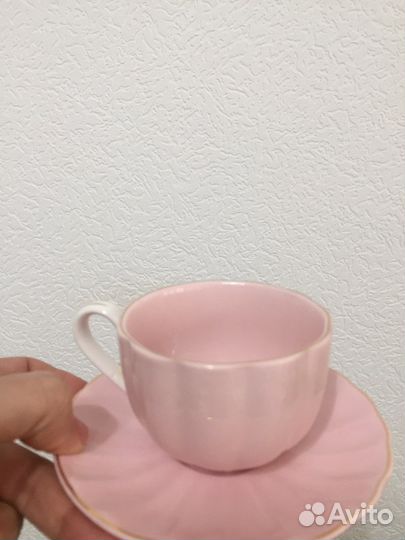 Чашки с блюдцами кофейные