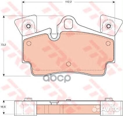 Колодки торм.зад. GDB1652 TRW
