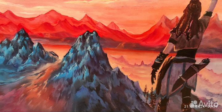 Картина по игре Horizon Zero Dawn