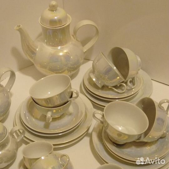 Чайно-кофейный сервиз 36 предметов фарфор ГДР