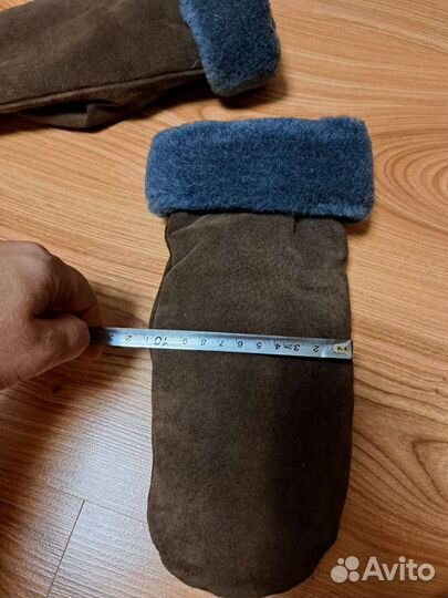 Варежки мужские замшевые
