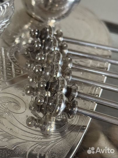 Серебро яйцо, бонбоньерка серебрение антикварные