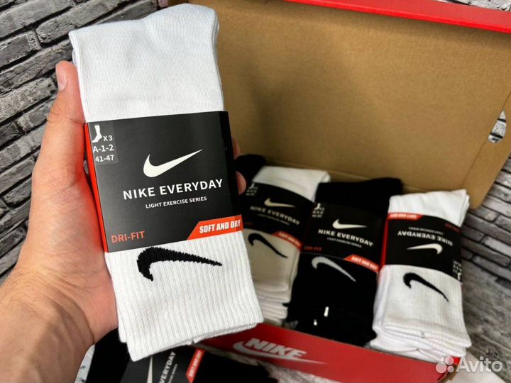 Носки Nike everyday 10 пар высокие