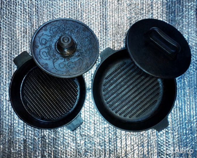 Чугунная сковорода для цыплят табака