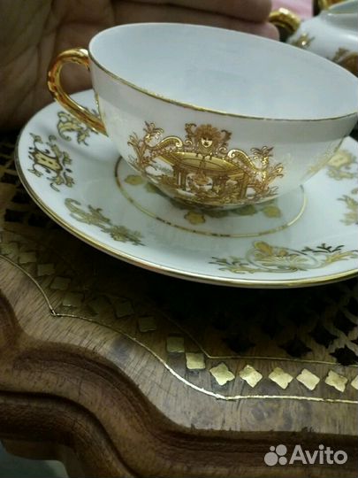 Чайный сервиз на 6 персон. Из тонкого китайского ф