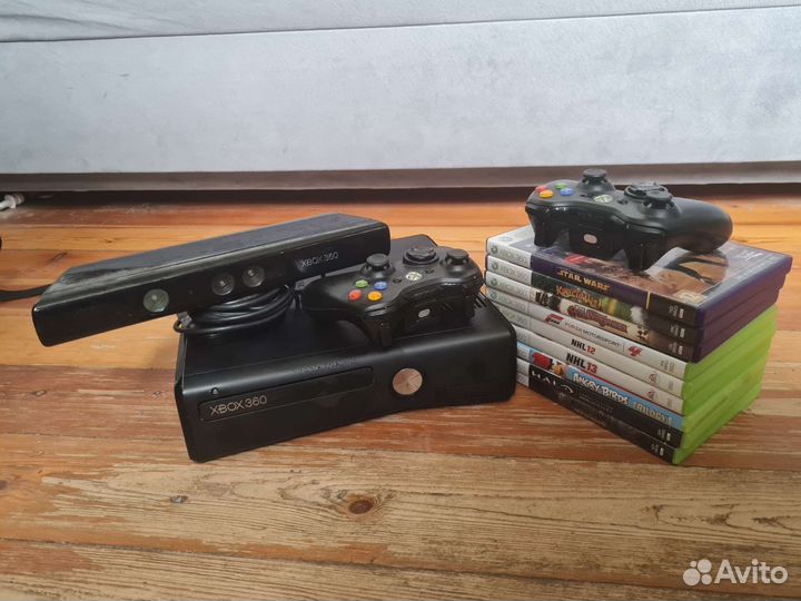 Приставка консоль Xbox 360 + kinect