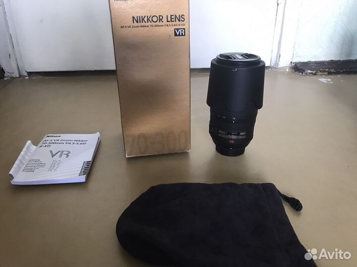 Объектив nikon AF-S nikkor 70-300 MM 1:4.5-5.6G