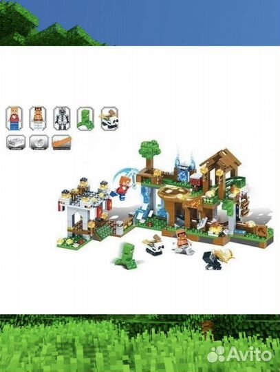 Minecraft конструктор крепость битва в деревне