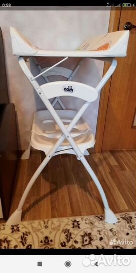 Пеленальный столик с ванночкой cam cambio