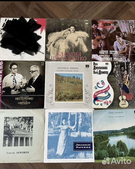 Виниловые пластинки разные