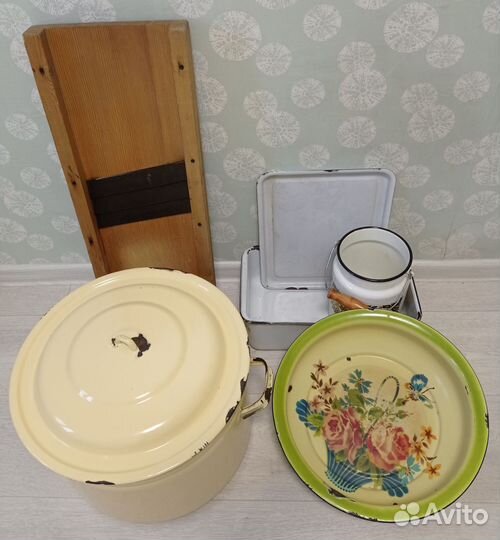 Эмалированная посуда для дома/дачи большим пакетом