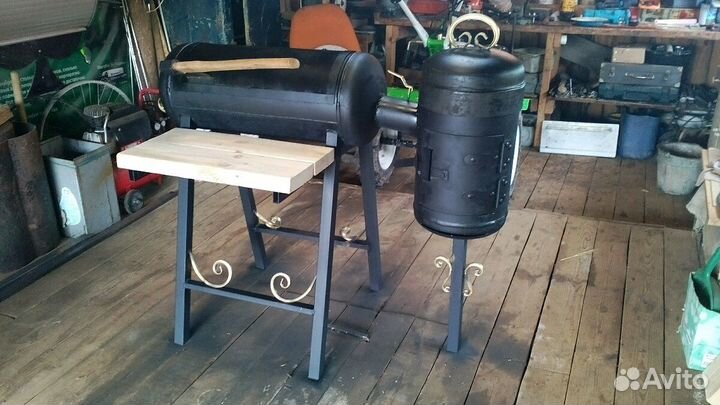 Мангал коптильня барбекю, 3 в одном удобно для дач