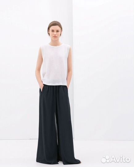 Брюки палаццо zara размер М