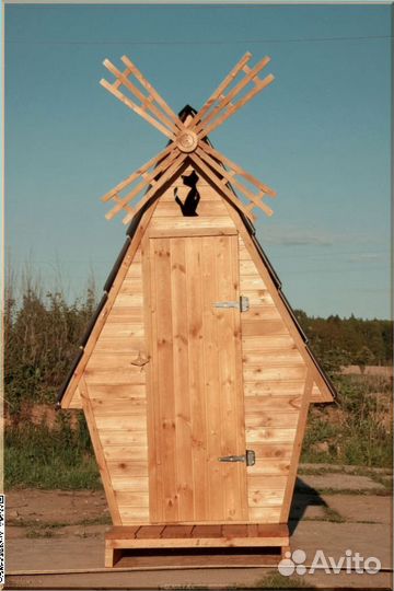Дачный туалет с декором и установкой IHU