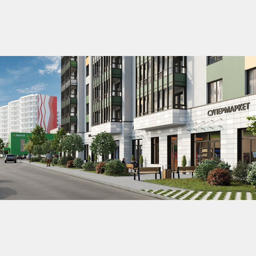 1-к. квартира, 35 м², 10/18 эт.
