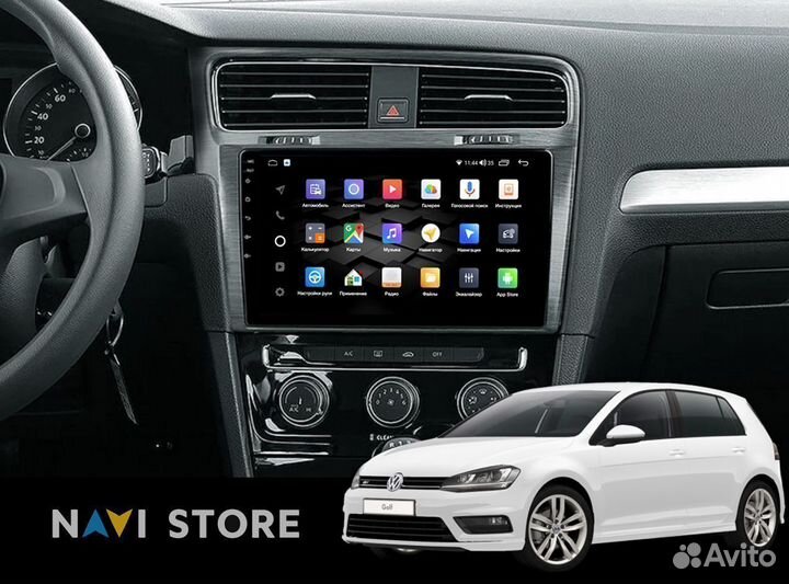 Магнитола для Volkswagen Golf 7 2012-2020 2/32Gb